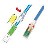 Copper Patch Cables, T568A/B (Solid), T568A/B (Stranded), 5 ft., Blue (Jacket), Cat 6A