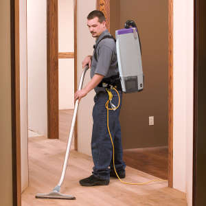 ProTeam, Super Coach Pro 10 w/ Hard Surface Tool w/ Scalloped & Flat Felt Brush Tool Kit, 14", Backpack Vacuum