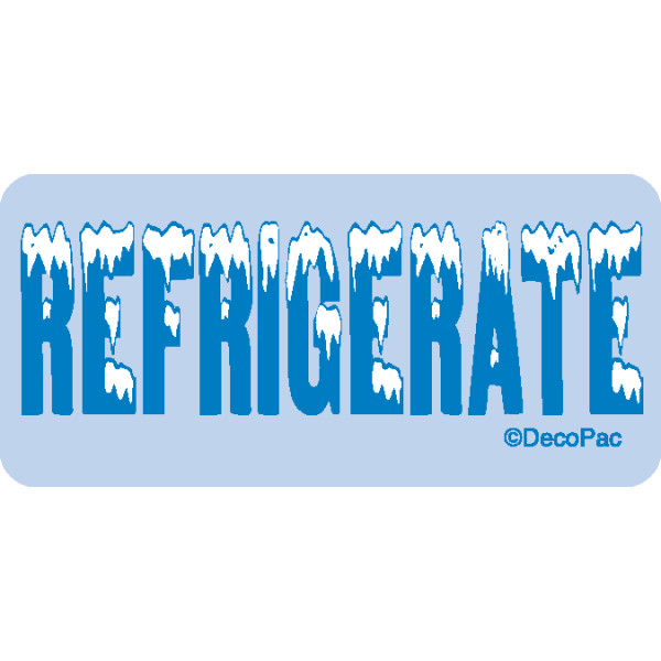 Refrigerate Promotional Label