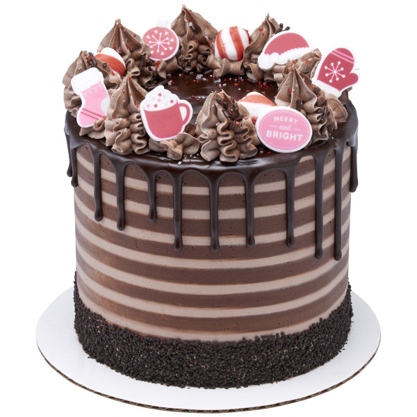 Merry & Bright - Red 3 Free Sweet Décor® Edible Decorations