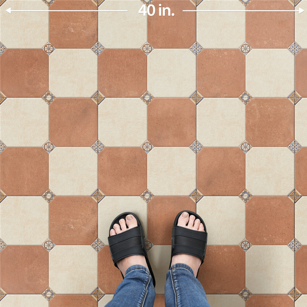 Manises Decor Mix 13-1/8 in. x 13-1/8 in. Porcelain Floor and Wall Tile