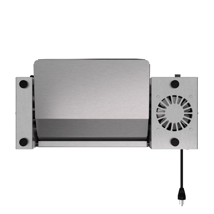 120-volt vertical contact bun toaster with 35-second fixed speed