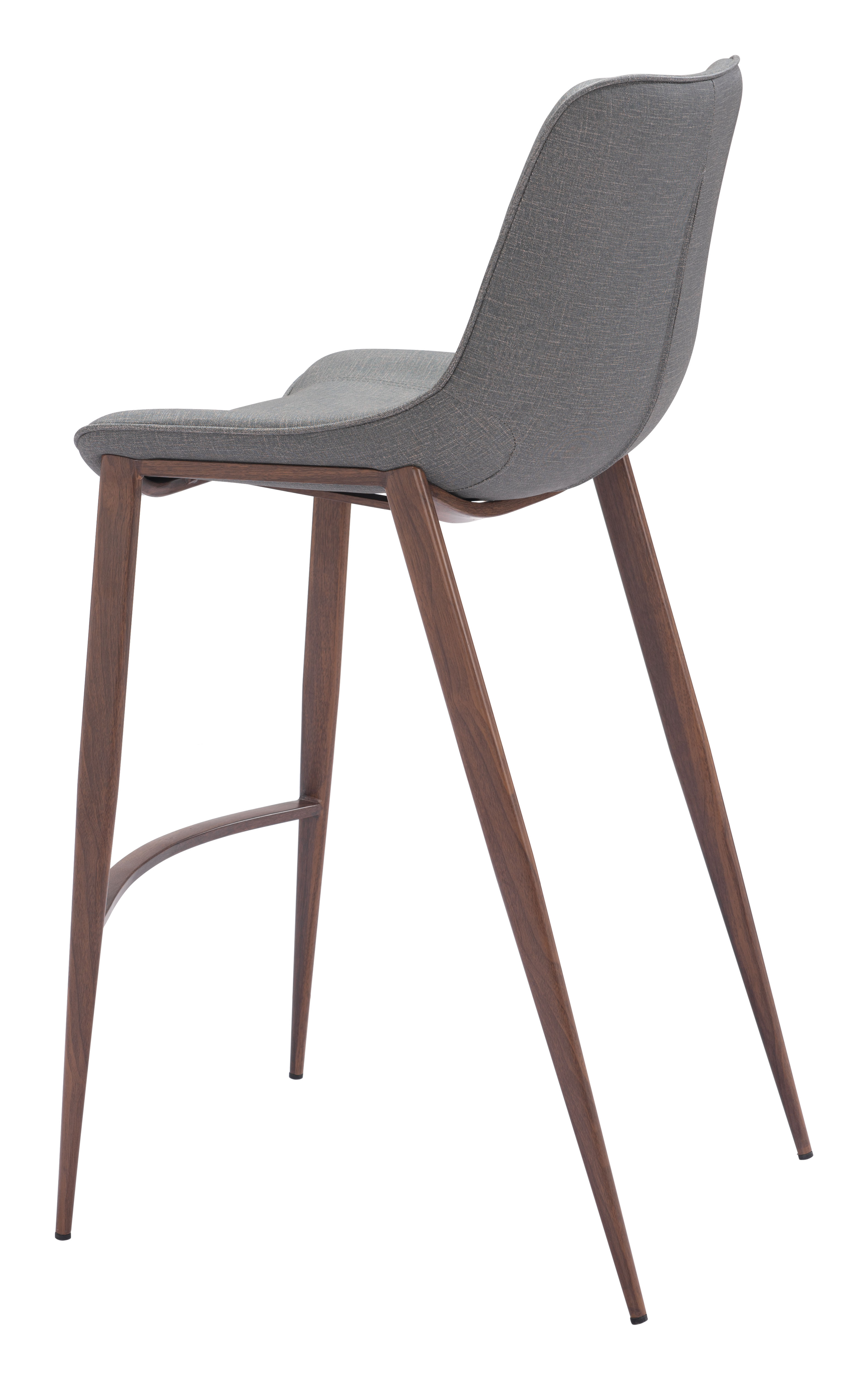 Magnus Barstool (Set of 2) Slate Gray & Walnut product image