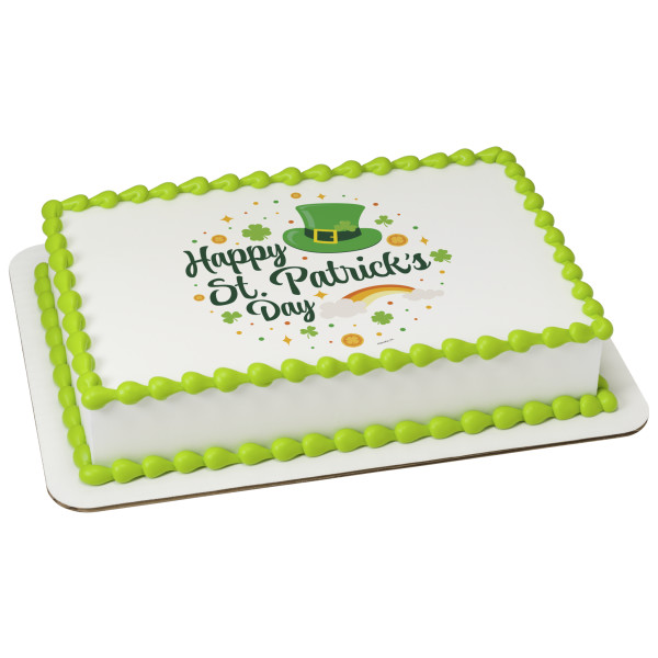 Happy St. Patrick's Day PhotoCake® Edible Image®