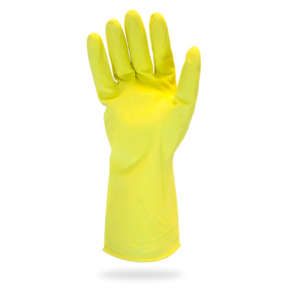 Hillyard, Safety Zone®, General Purpose Gloves, Latex, 16.0 mil, Powder Free, M, Yellow