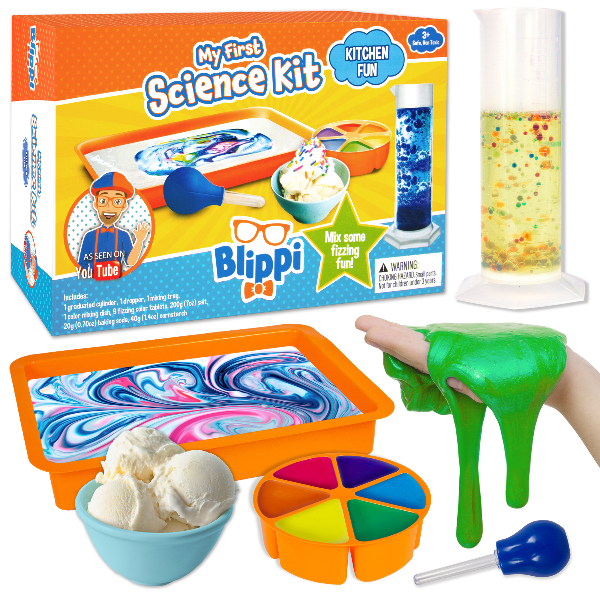 Blippi Blippi My First Science Kit: Kitchen Science Lab - 4 Kitchen Science Experiments image number null