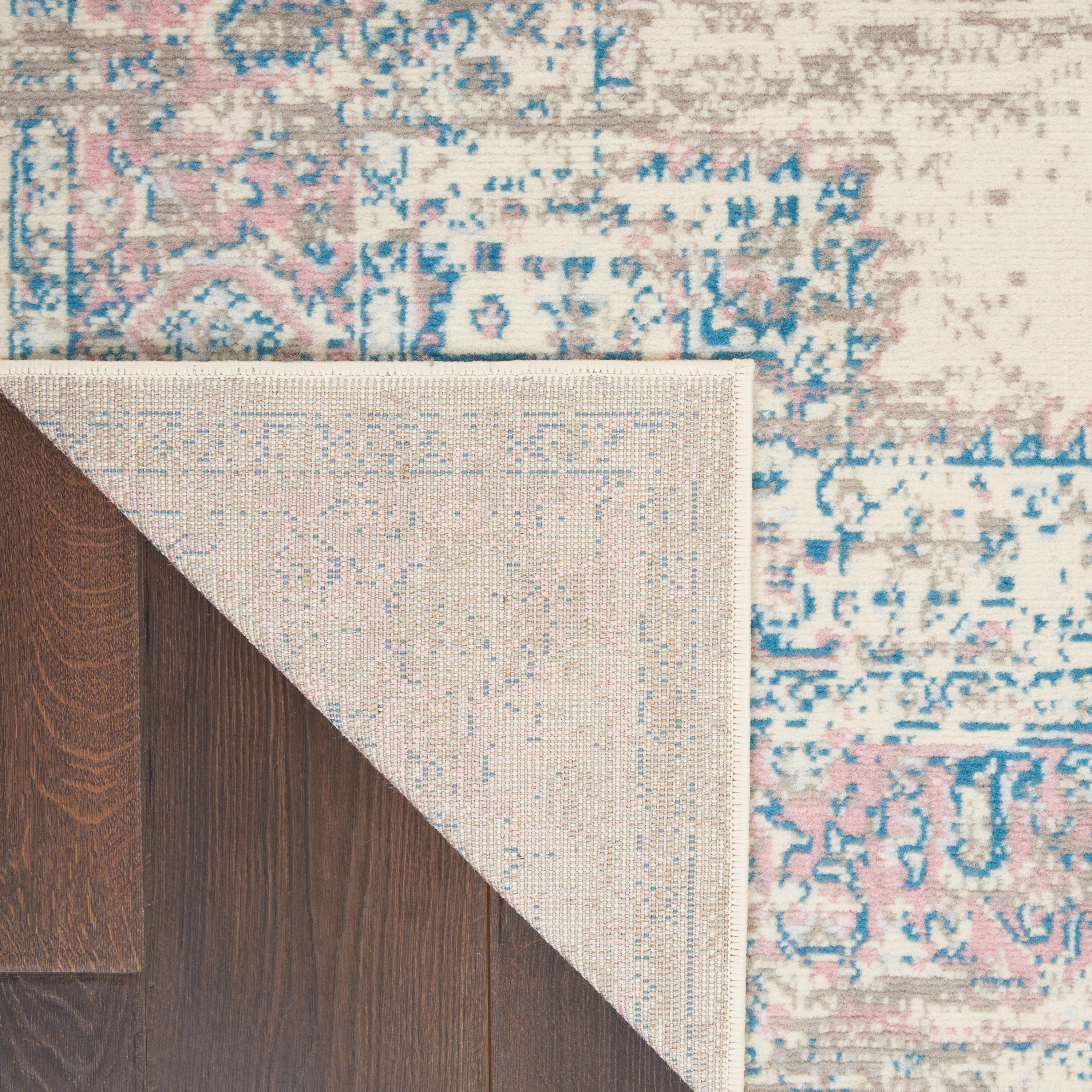 Nourison Grafix 3'9" x 5'9" Ivory Pink Vintage Indoor Rug