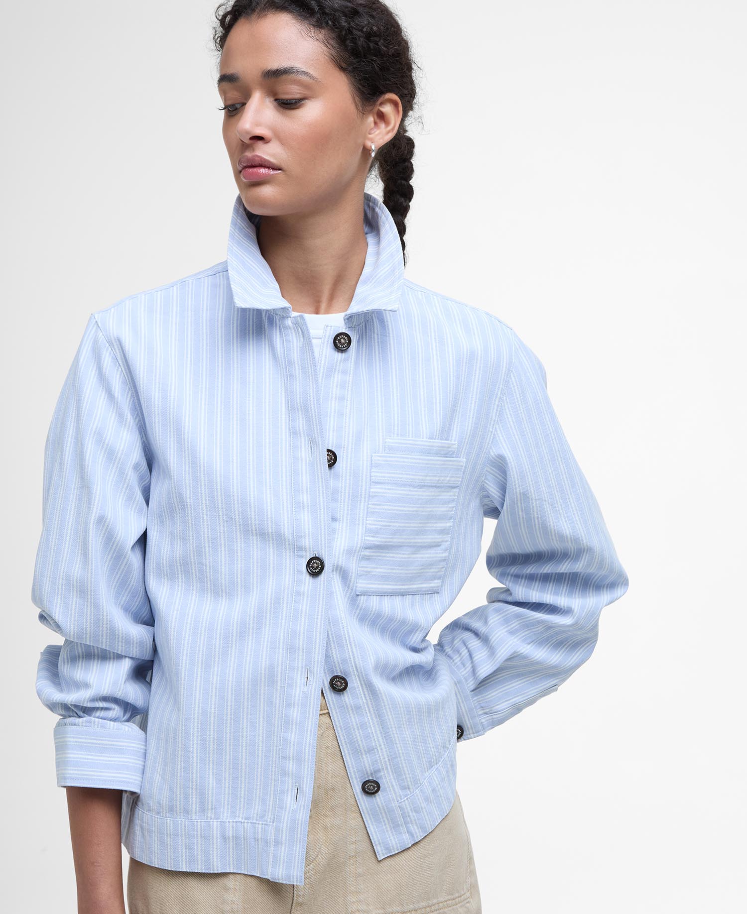 June Striped Overshirt image number 3