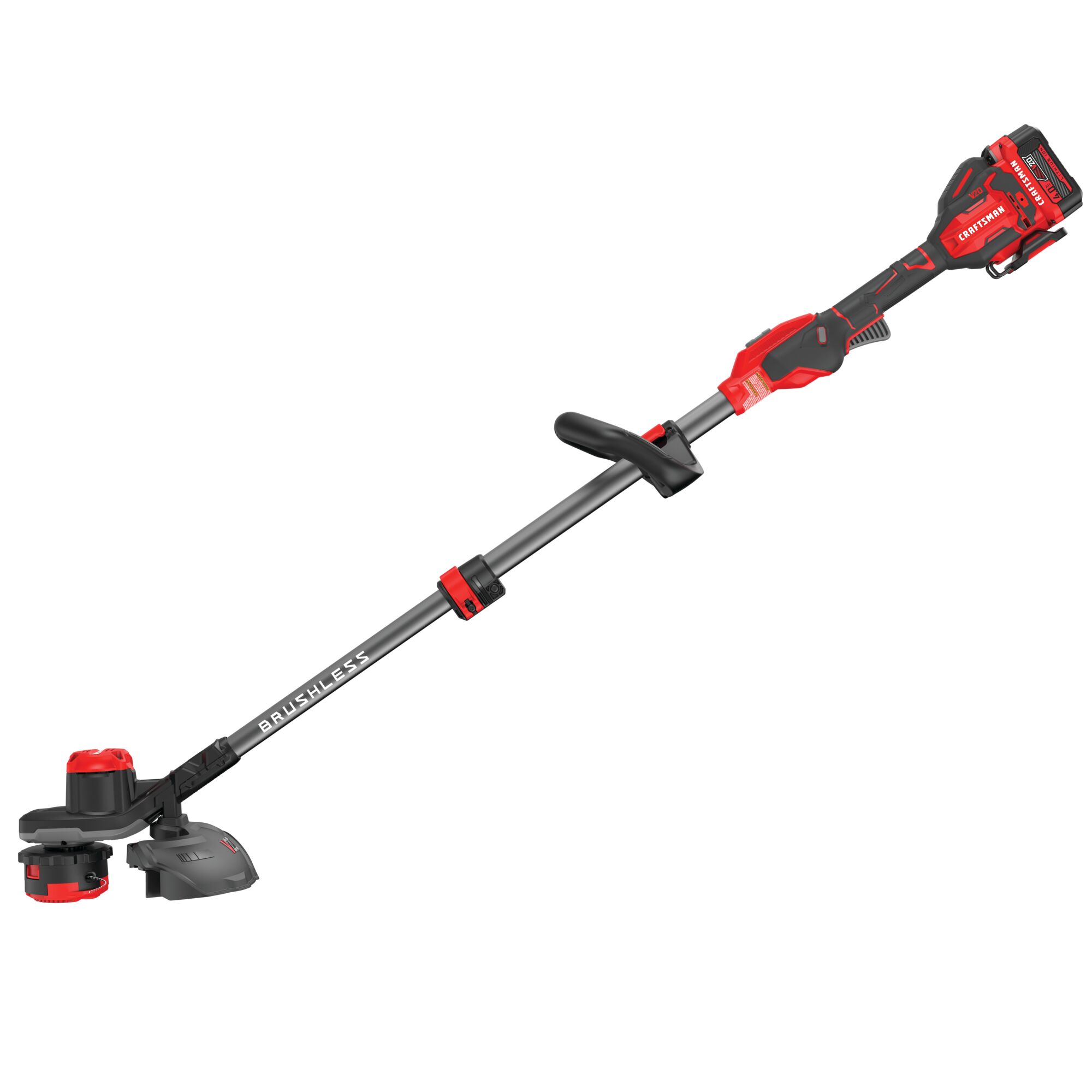 20 volt weedwacker 13 inch brushless cordless string trimmer with quickwind 4.0 ampere per hour.