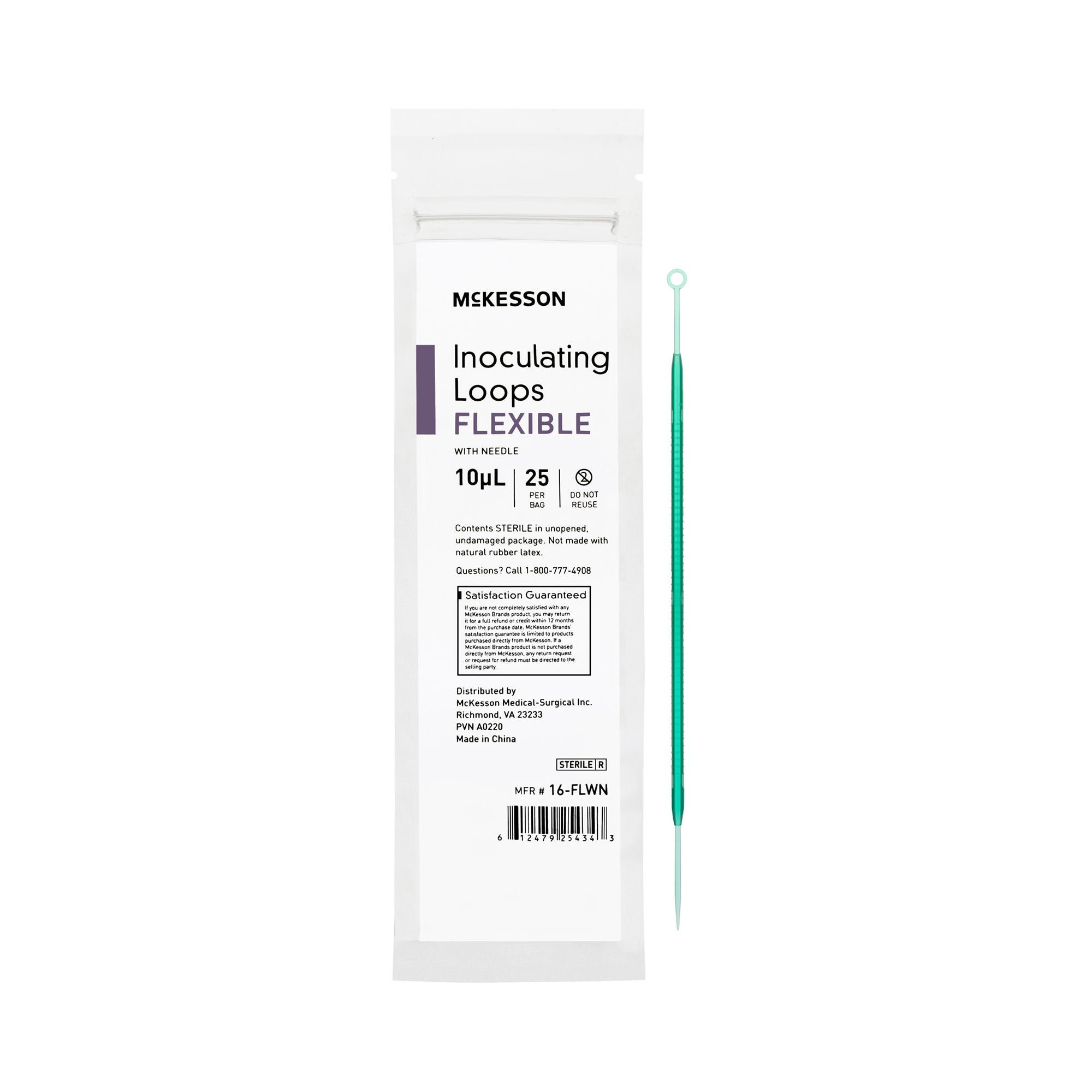 McKesson Inoculating Loop with Needle, 10 µL, 20 centimeter Length