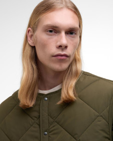 Barbour x Kaptain Sunshine Quilted Liner Khaki Brown