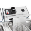 Double-well 208- to 240-volt 10-lb standard-duty Cayenne® countertop deep fryer