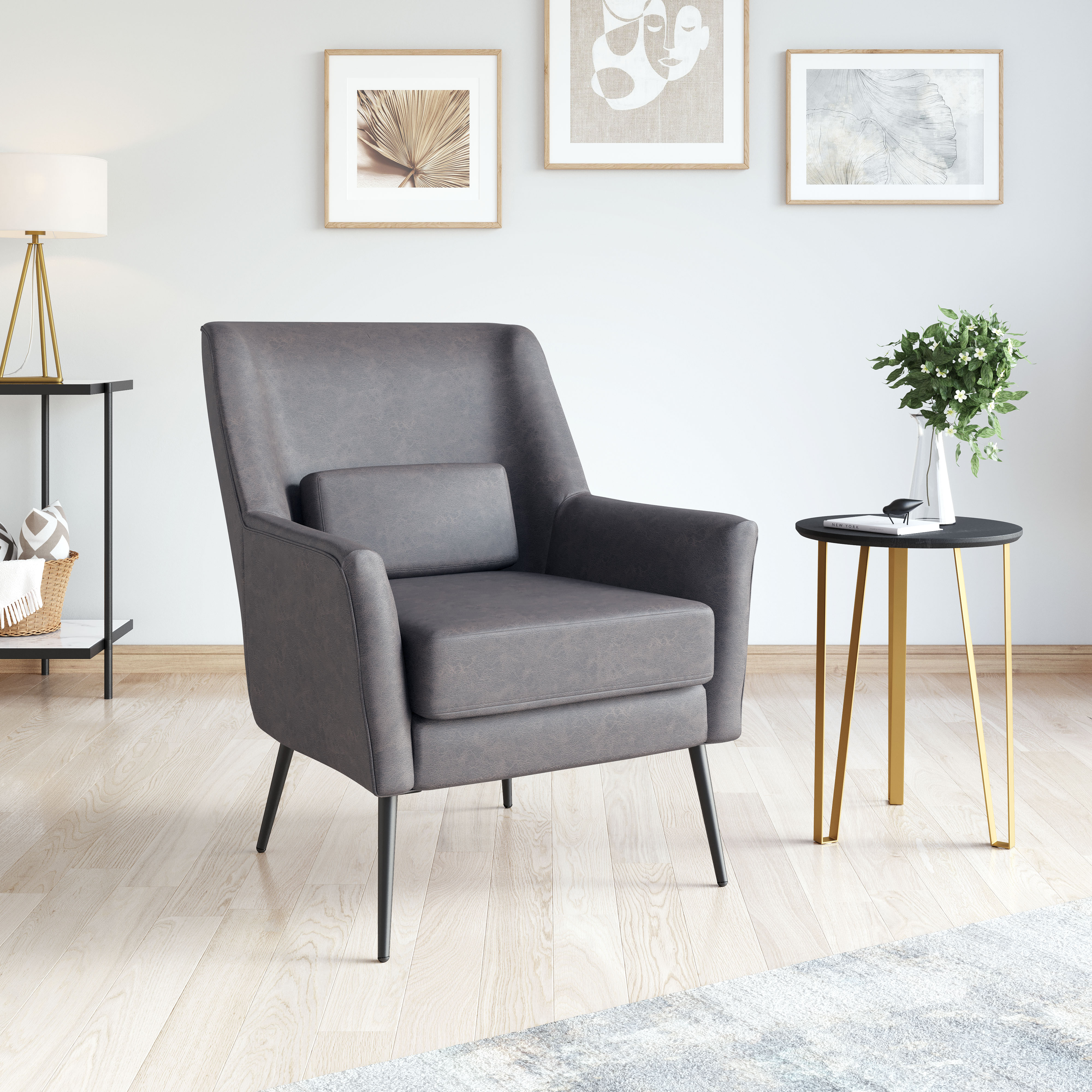 Ontario Accent Chair Vintage Black product image