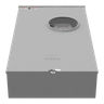 Meter Socket, Ringless, 320A, 600V, 1-Phase, 4-Jaw, OH/UG, Lever-Bypass, Surface-Mount, NEMA 3R, Large Closing Plate