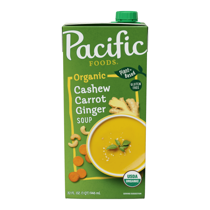 Organic Carrot Cashew Ginger Soup