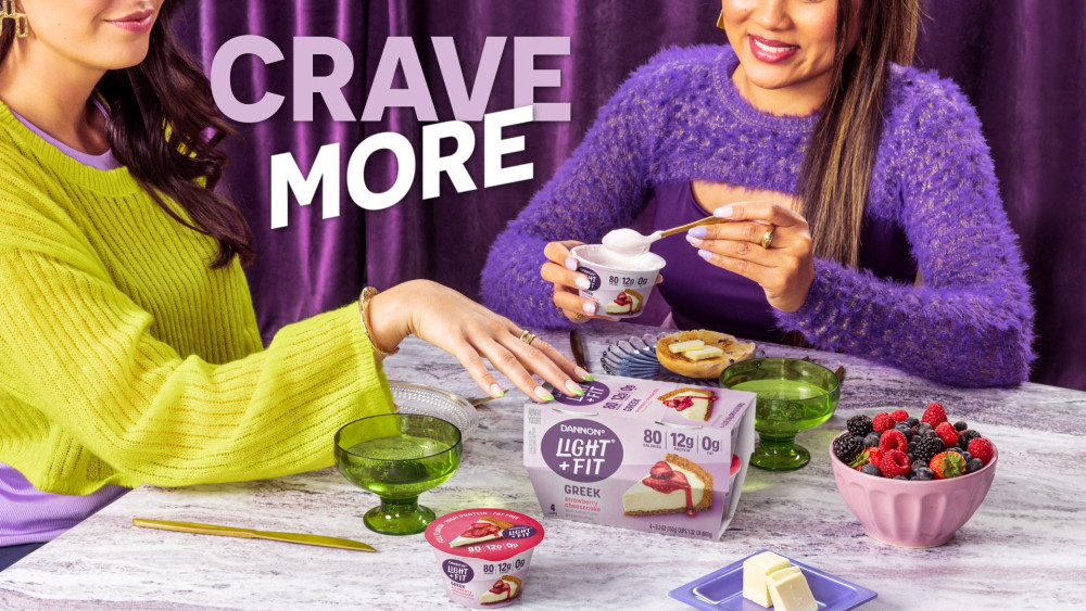 thumbnail video image 2 of Light + Fit Vanilla Flavored Greek Fat Free Yogurt Pack, 5.3 oz, 4 Count, 2 of 17