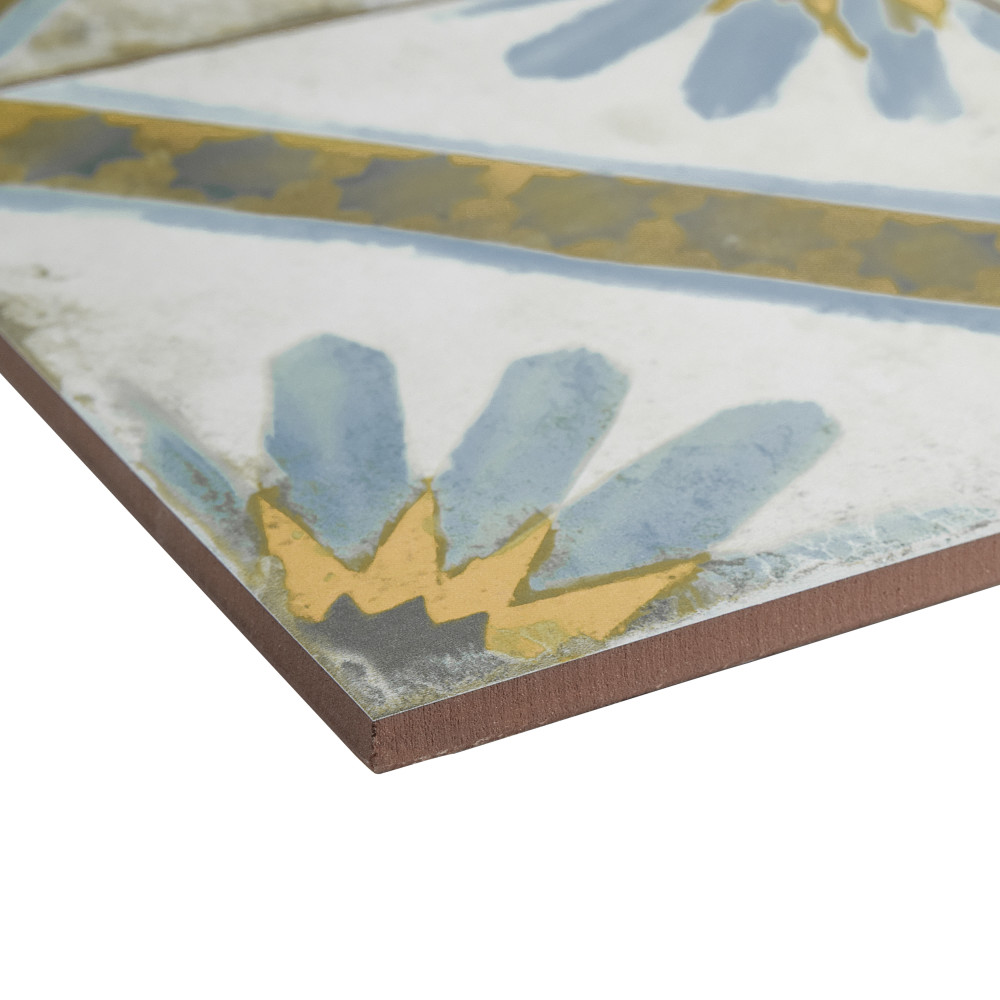 Sample – Kings Marrakech Blue Ceramic Floor and Wall Tile