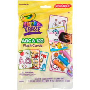Color & Erase ABC & 123 Flash Cards