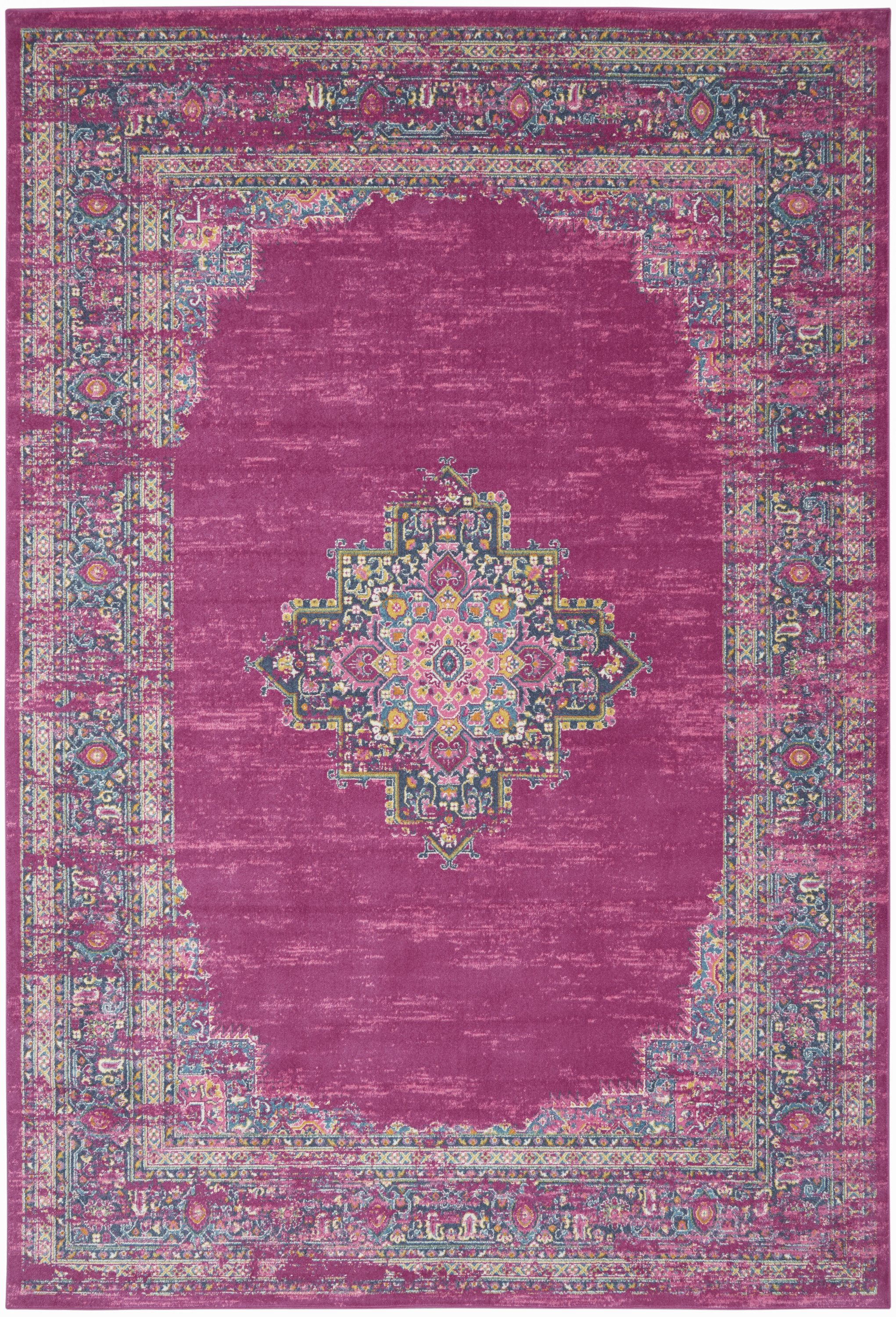 Nourison Passion 12' x 18' Fuchsia Bohemian Indoor Rug