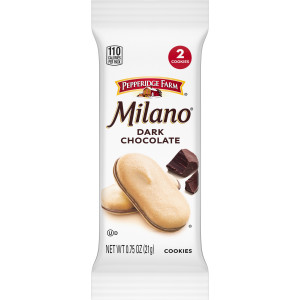 Pepperidge Farm Milano Cookies Foodservice Snack Packs, 0.75 ounce 2-Packs, 120 Individual Packages