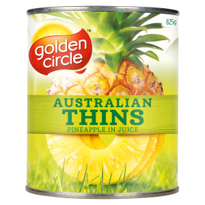 golden circle® australian pineapple thins in juice 825g image