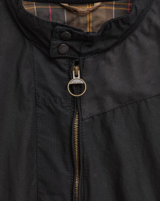Barbour Re-Loved Royston Waxed Jacket - Size M Black