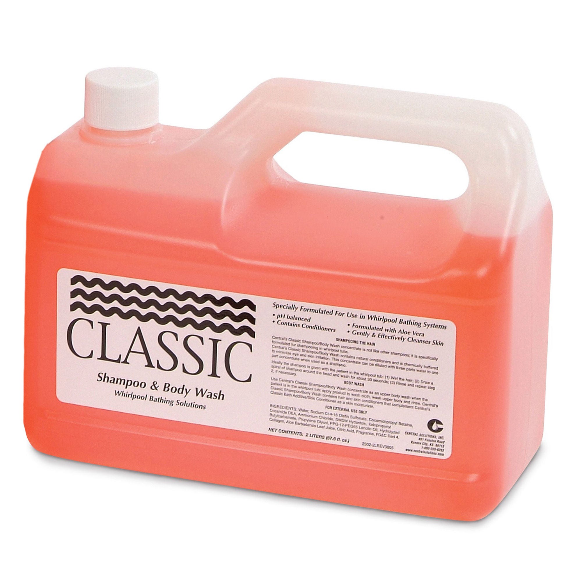 Classic® Shampoo & Body Wash for use in Whirlpool Baths, Floral Scent, 2 liters
