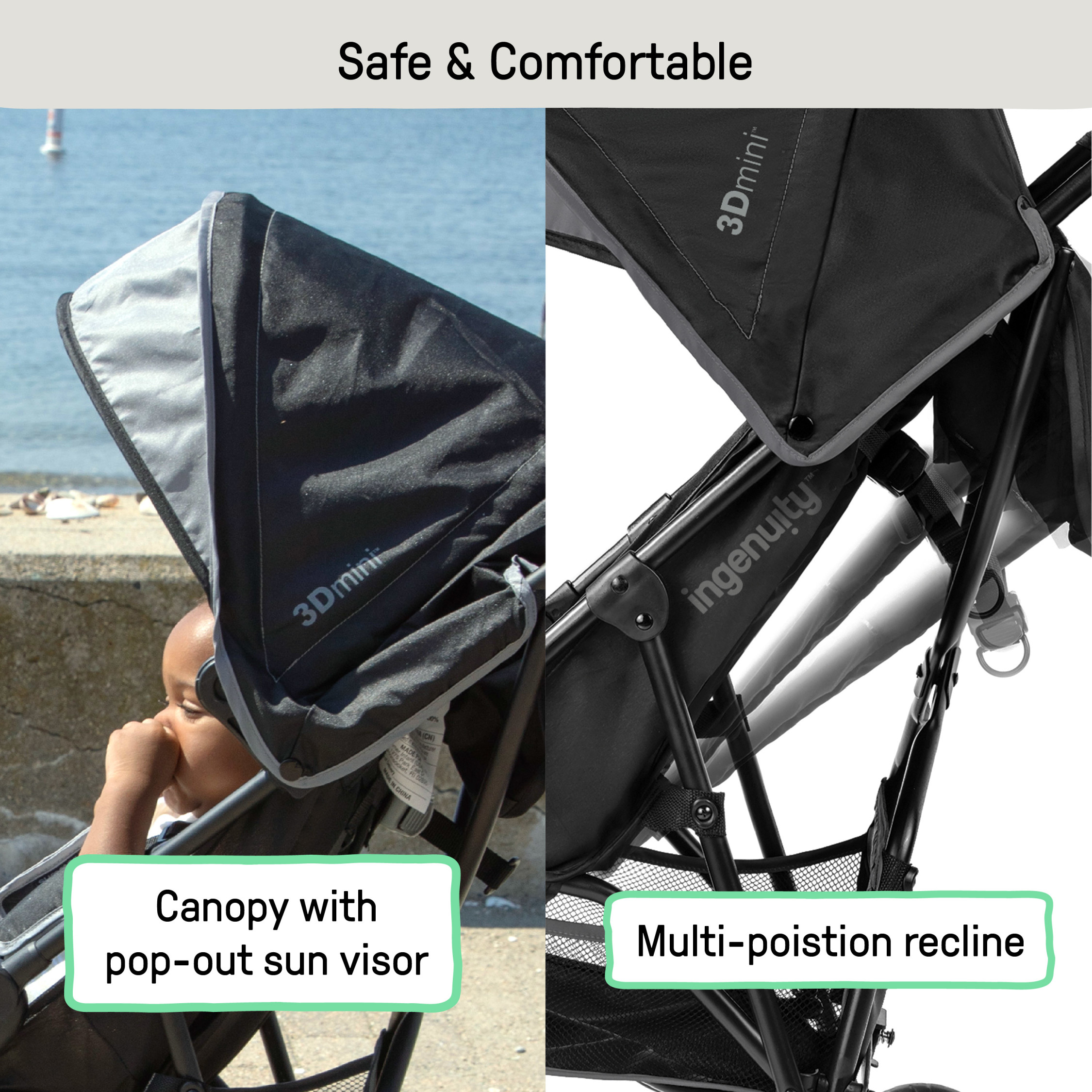 Ingenuity 3Dmini Convenience Stroller - Gray