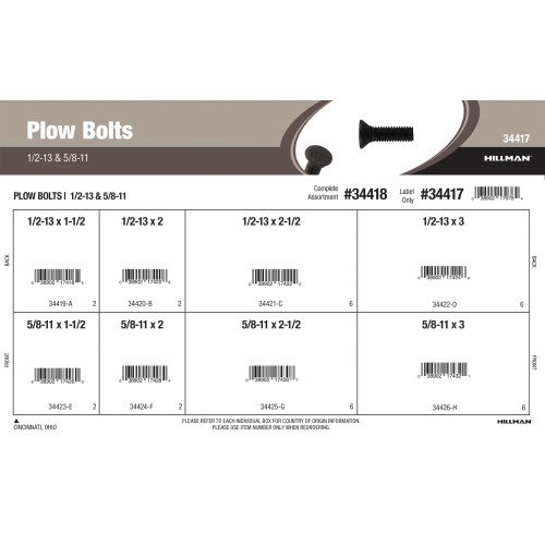 Plow Bolts (1/2