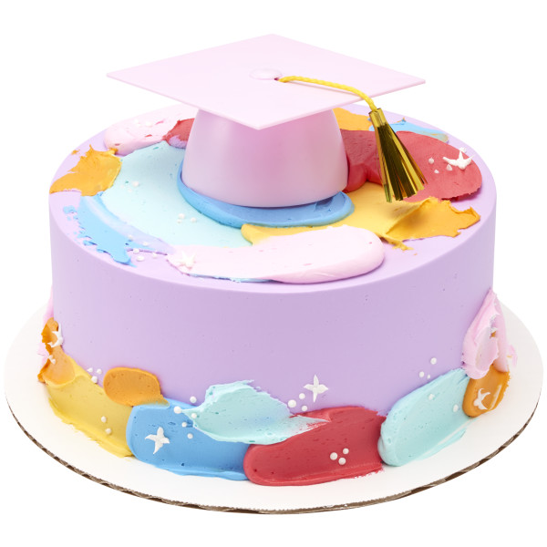 Pink Smooth Grad Hat Layon