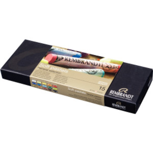 Soft Pastel Cardboard Box Set, General Selection, 15 Full Sticks