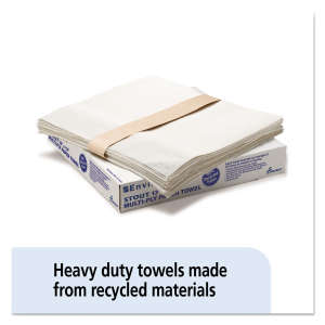 NSN7920008239773, AbilityOne®, SKILCRAFT Total Wipes II, Medium Duty, 4 ply, 13.25"x14.25", Polyester/Rayon, General Purpose Wipers, White