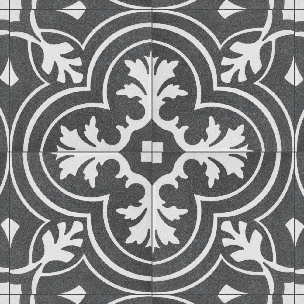 Twenties Mini Classic 3-7/8 in. x 3-7/8 in. Ceramic Floor and Wall Tile