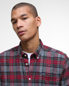 Ashroad Tailored Long-Sleeved Shirt Red