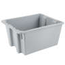 Rubbermaid Commercial, Stack and Nest Palletote Box, 1.3 Cubic Foot, Gray