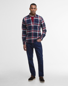 Camicia leggermente aderente Folley Navy/Red