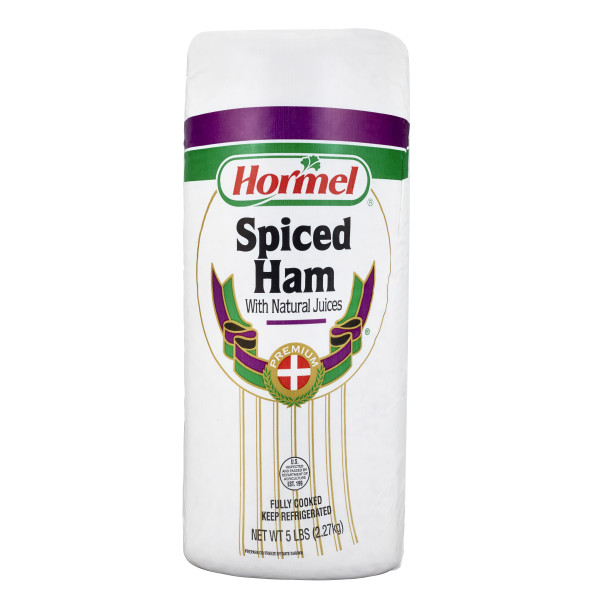 HORMEL(r) Spiced Ham with Natural Juices, D-Shaped, 9/5 lb . C1N1 - Front No Plunge In Package (Hi Res)