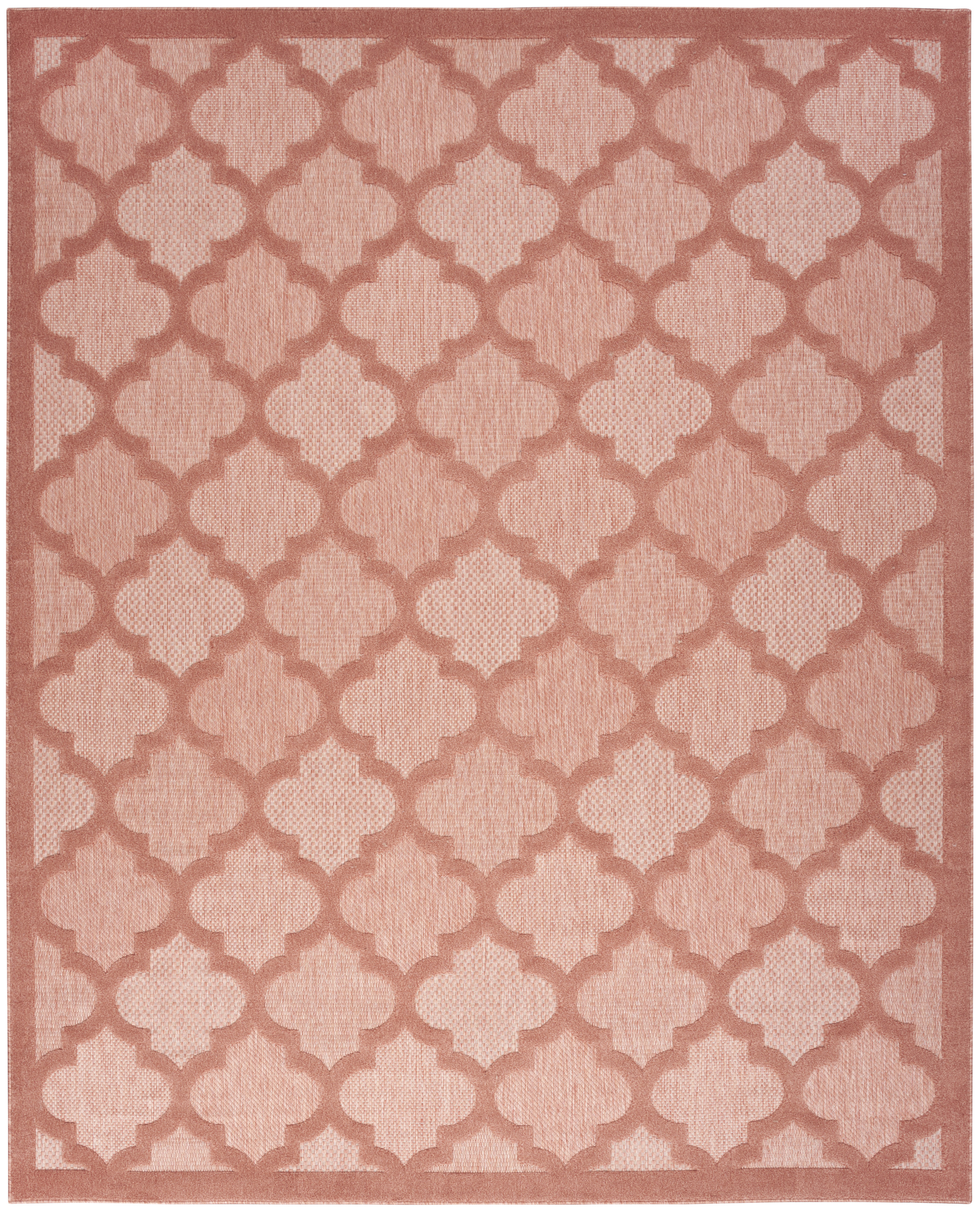Nourison Easy Care 9' x 12' Coral Orange Modern Rug