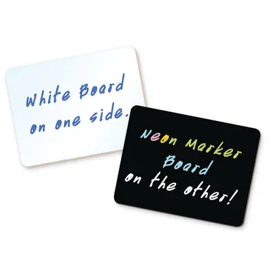 Pacon  Combo Board, 2-sided, Black/White Dry Erase,  9