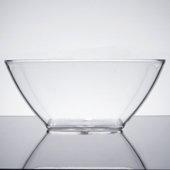 Large Square Clear Cubic Acrylic Bowls