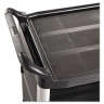 Rubbermaid Commercial, Xtra, Enclosed End Panels on 3 Sides, Utility Cart, Black