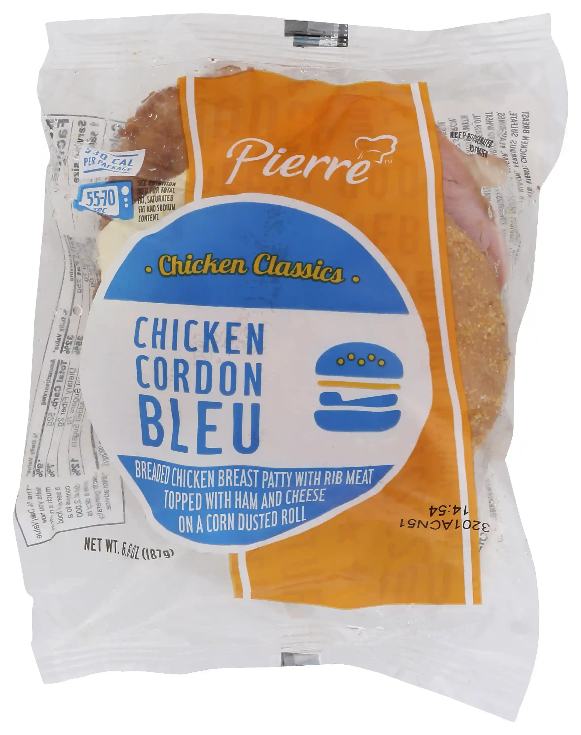 Pierre® Chicken Cordon Bleu, Ham and Cheese Sandwich_image_21
