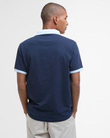 Thurne Tipped Tailored Polo Shirt Classic Navy