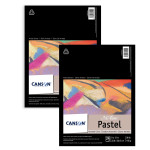 Canson Artist Series Mi-Teintes Pastel Pad Assorted Colors Foldover Binding 24 Sheet 9x12  inch Pack of 2