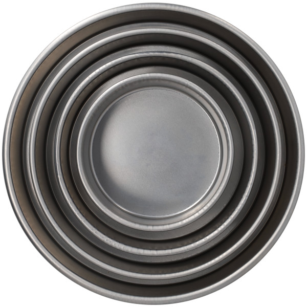 16 Gauge Round Aluminum 12"W x 3"H Pan