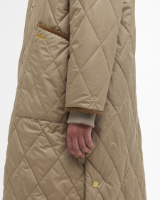 Rhea Quilted Jacket Military Brown/Sky Dress Tartan