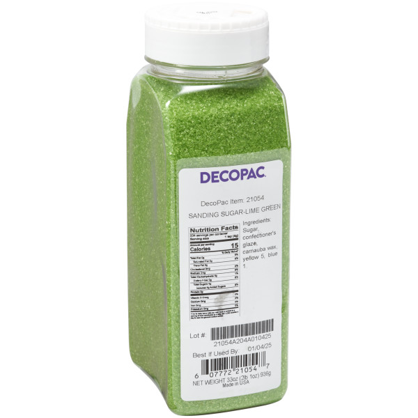 Lime Green - Red 3 Free Sanding Sugar