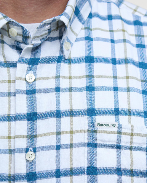 Glover Regular Short-Sleeved Shirt Brook Blue