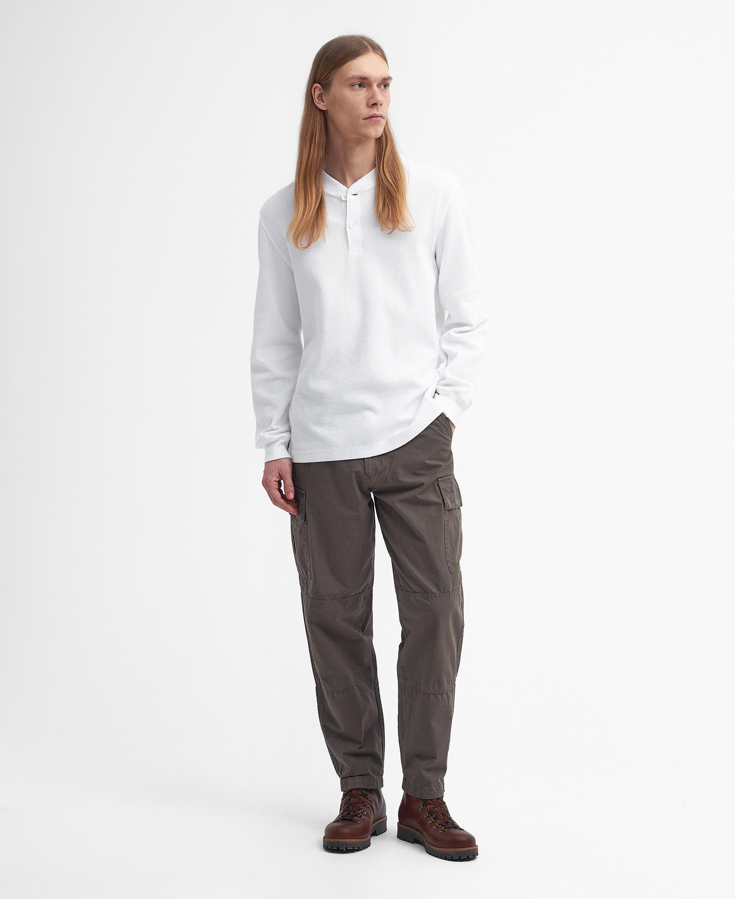 Barbour x Baracuta Henley Relaxed T-Shirt image number 1
