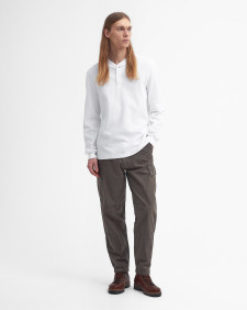 Barbour x Baracuta Henley Relaxed T-Shirt White